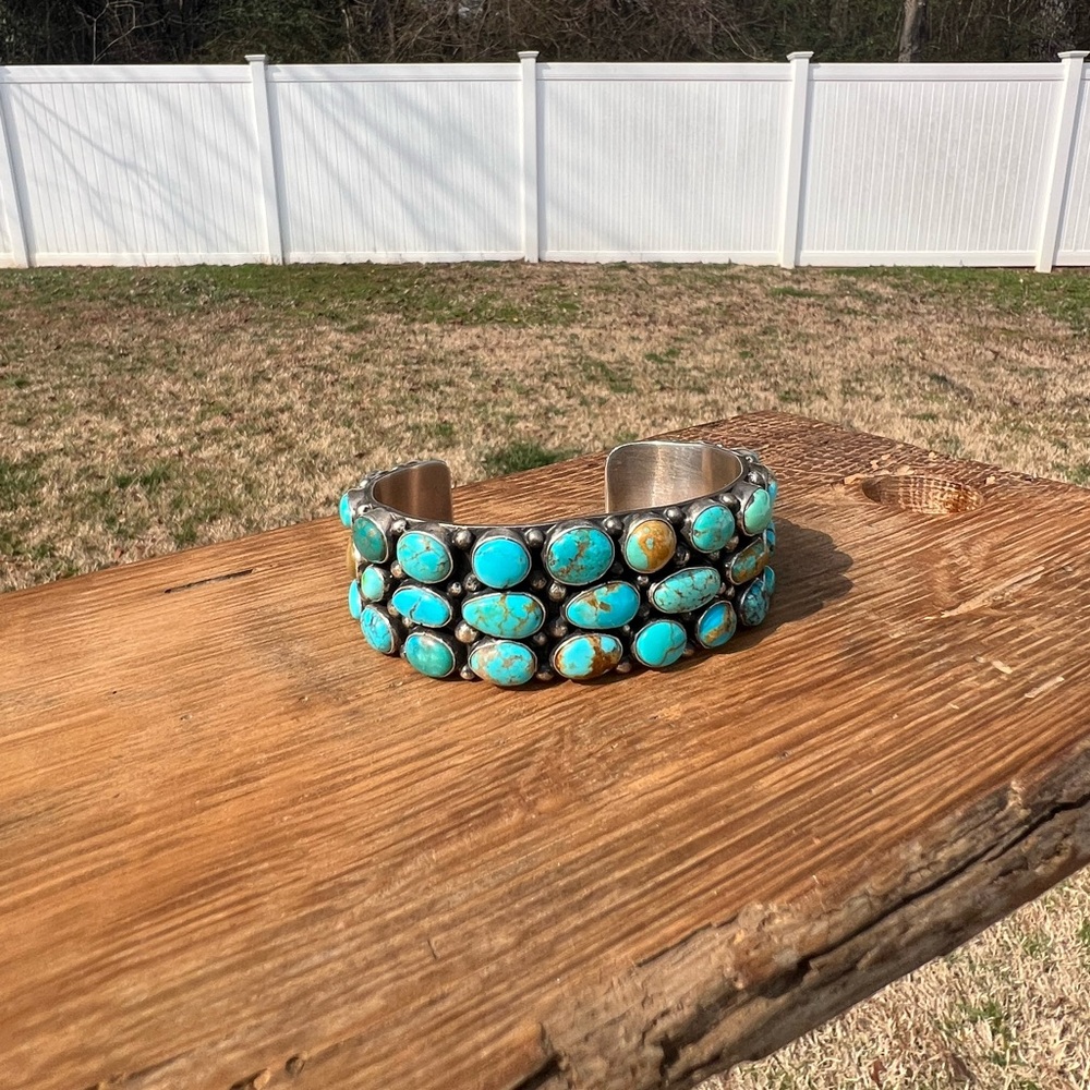 Charles Johnson 7” Turquoise Stone Cuff